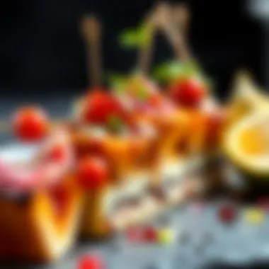 Modern twist on Aci tantuni with unique garnishes