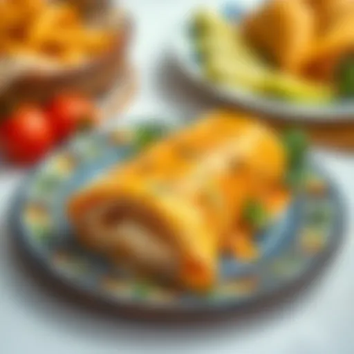 Aci tantuni served on a traditional Turkish plate