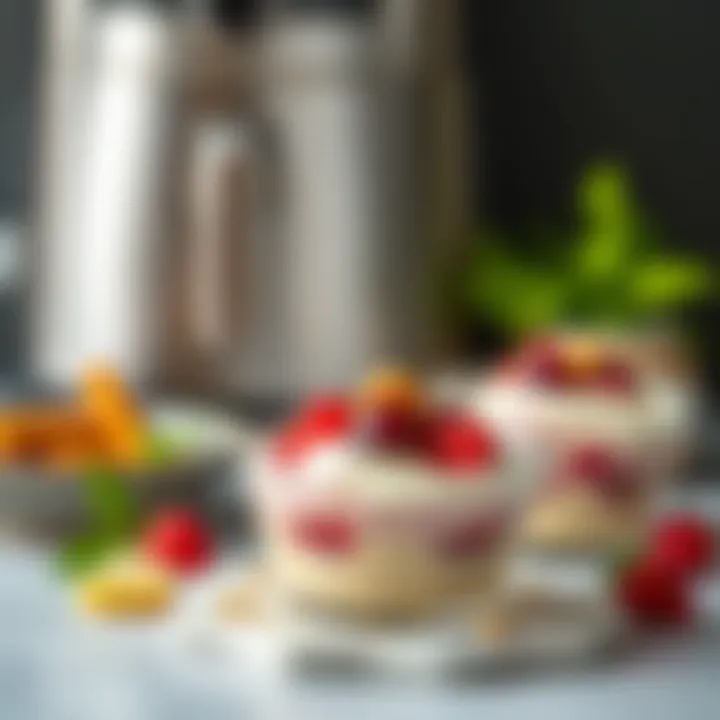 Health-conscious dessert made in an airfryer