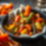 Delicious airfryer dish showcasing vibrant vegetables