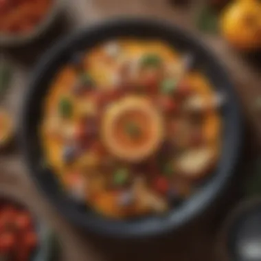 Mediterranean Flavors Plated A beautifully plated dish showcasing Mediterranean flavors and ingredients