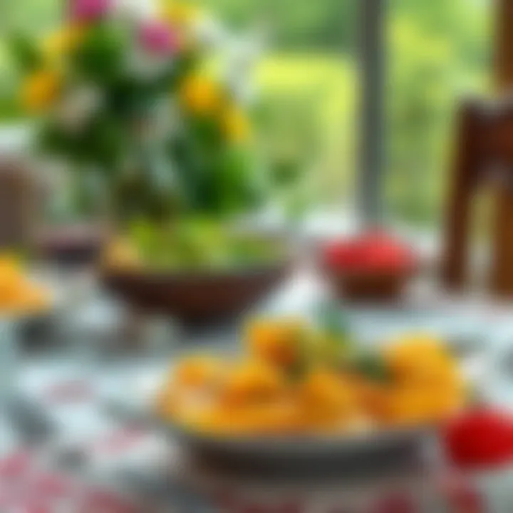 A traditional setting with Aslan Pastası served elegantly on a table