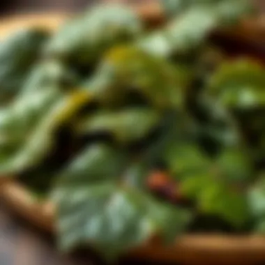 Historical context of grape leaves