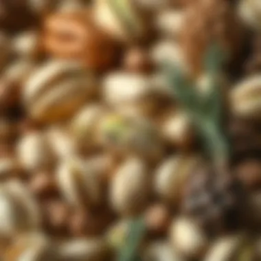 Pistachios Among Assorted Nuts Assorted nuts including pistachios