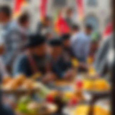 Participants in a communal Ashura gathering