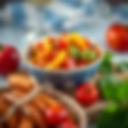 A vibrant bowl of Ashure showcasing its rich texture and colors.