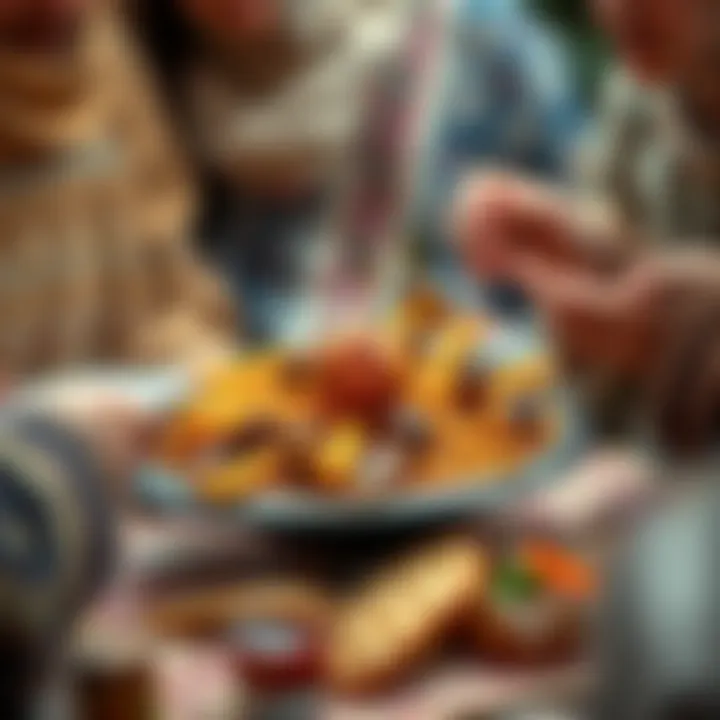 Cultural Significance: Sharing Ashure Together A historical depiction of Ashure being shared during a cultural gathering.