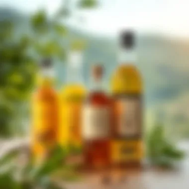Aromatic Plant Oils Aromatic plant oils in a serene setting