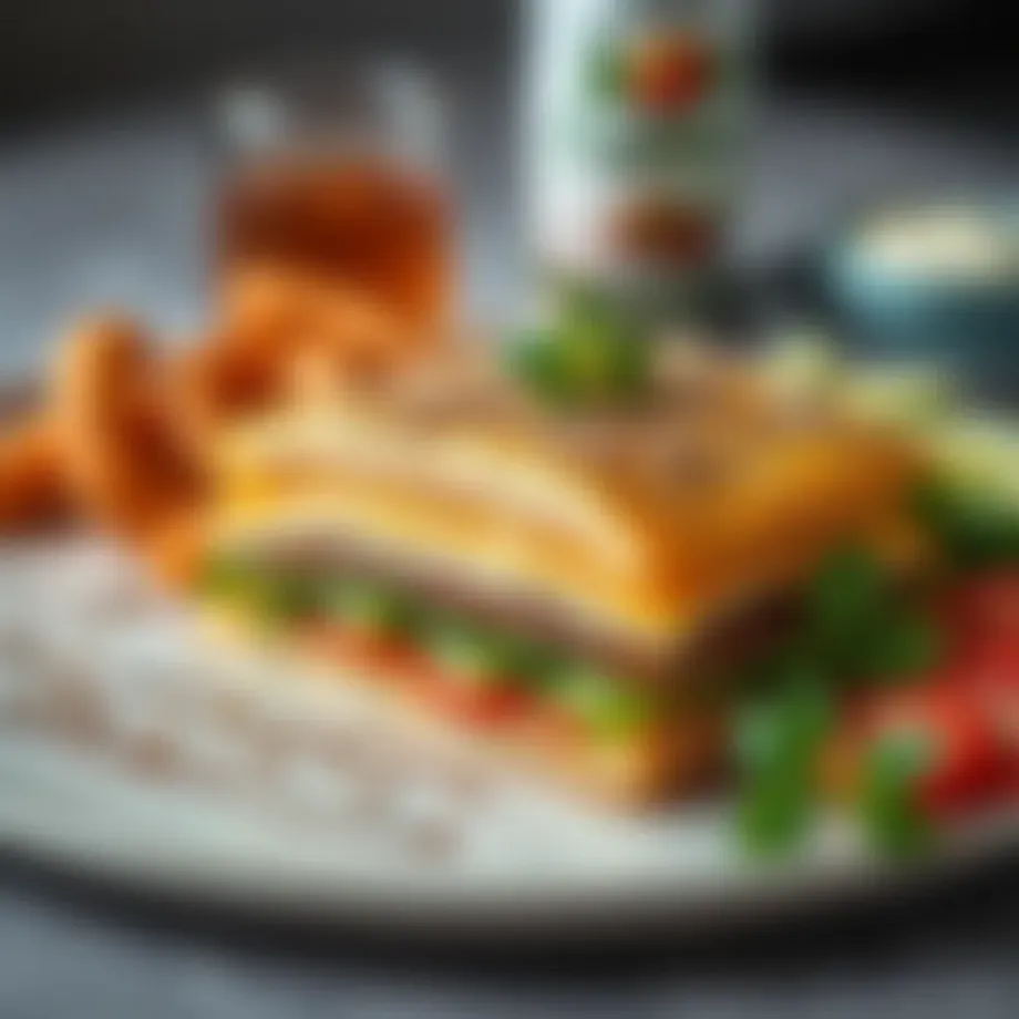 A beautifully arranged platter of Celebi Tost, showcasing its delicious layers.