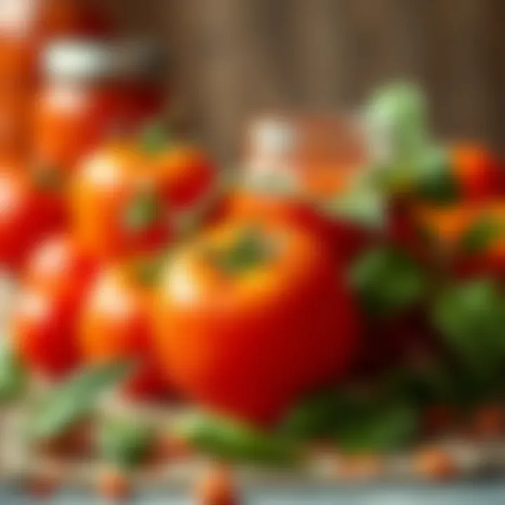 Fresh Ingredients for Canning Fresh tomatoes ready for preservation