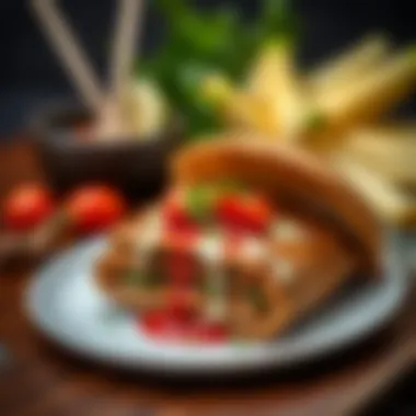 A chef’s artistic interpretation of Çınar tantuni in a gourmet style