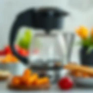 Clean and well-maintained electric coffee pot on display