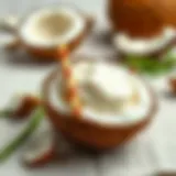 Nourished hair with coconut oil