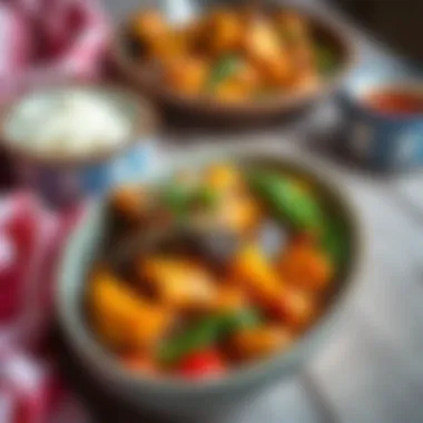 A traditional Dicle dish showcasing vibrant colors and rich textures