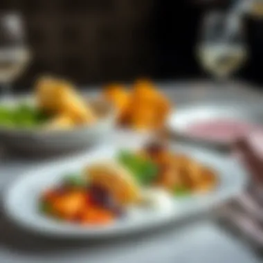 A beautifully plated modern interpretation of a classic Dicle meal