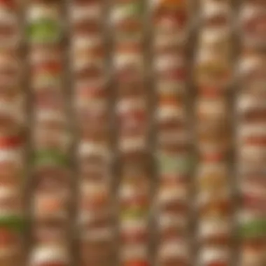 Varieties of Döner Wraps An array of different döner wraps showcasing various ingredients and styles