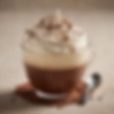 A steaming cup of cocoa made with Dr Oetker, topped with whipped cream and chocolate shavings.