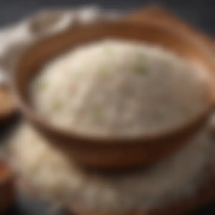 A bowl of fragrant Duru Basmati rice showcasing its fine grains