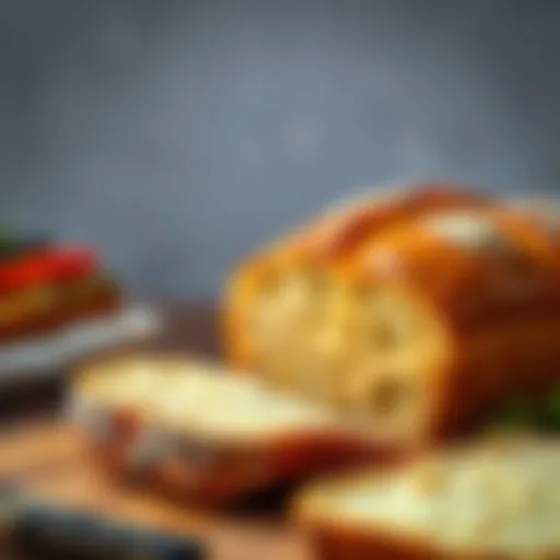 Sourdough bread loaf with a golden crust