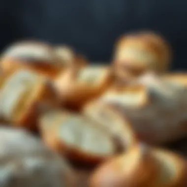 A selection of traditional breads baked with sourdough