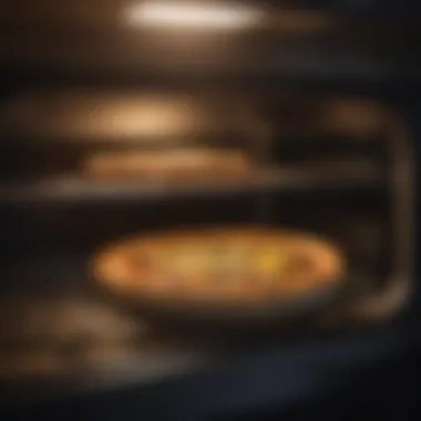 Delicious pide being baked to perfection inside an electric oven