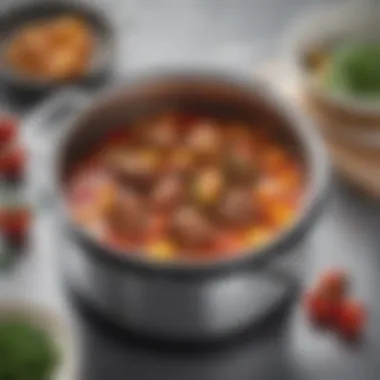 Close-up of Fissler pressure cooker features highlighting its superior craftsmanship