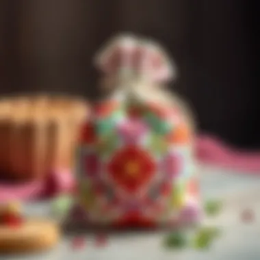 Intricate Embroidery on Bridal Pouch Traditional Turkish bridal pouch adorned with intricate embroidery.