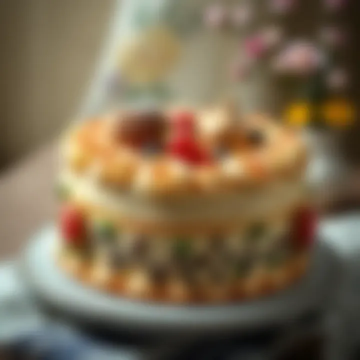 A historic wedding cake design reflecting cultural heritage