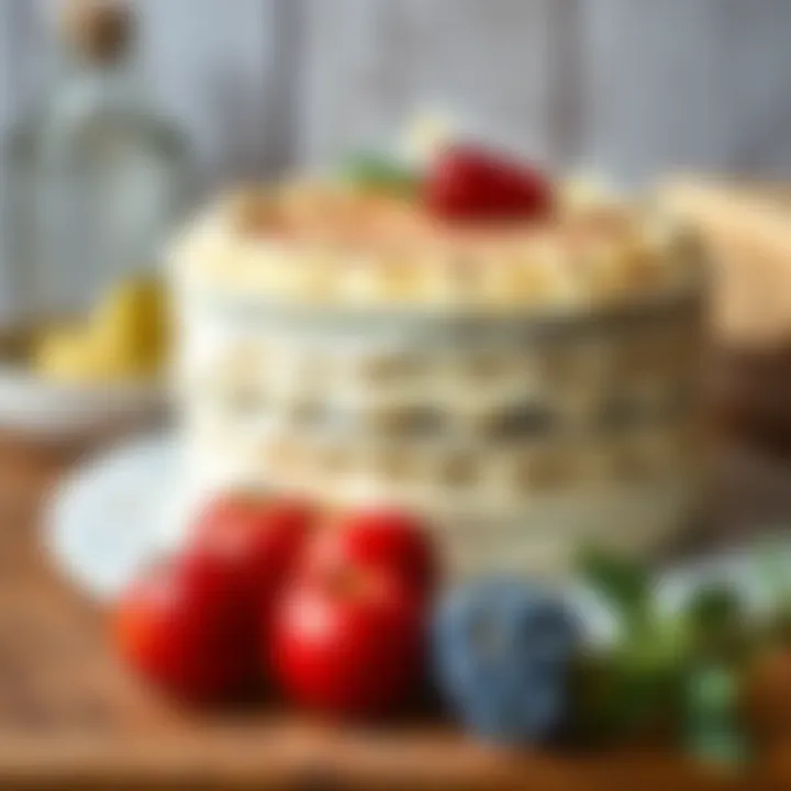 Traditional ingredients used in making a wedding cake