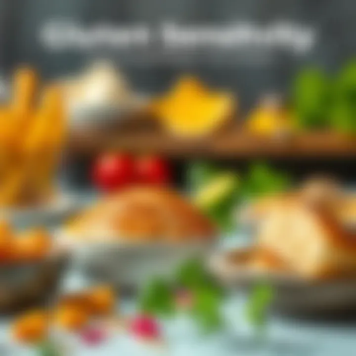 Illustration of the gluten sensitivity diagnosis process