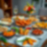 A beautifully arranged traditional Turkish iftar table