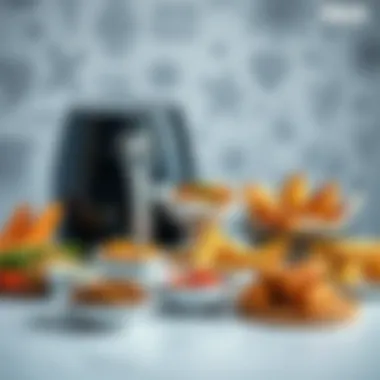 Variety of Meals with Hutt Airfryer Diverse meal options displayed from the Hutt Double Chamber Airfryer