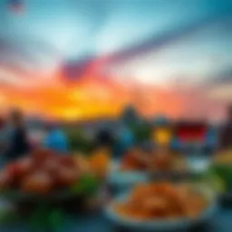 Sunset in Istanbul during Ramadan