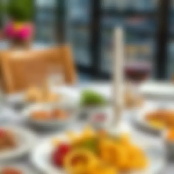 Elegant table setting for iftar