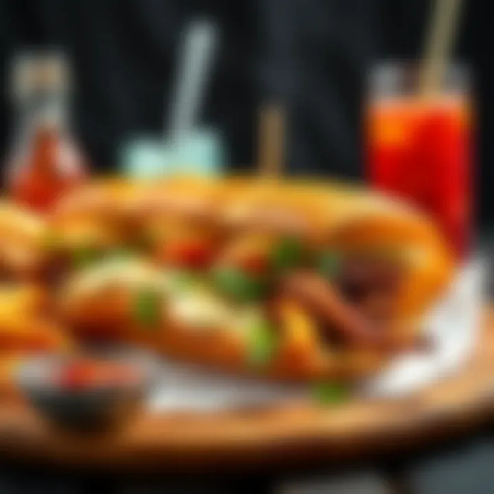 Modern presentation of döner kebab