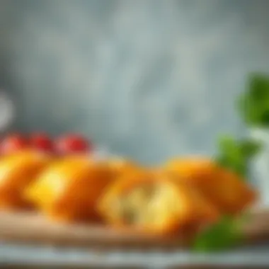 Golden airfryer pastries ready to eat