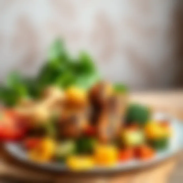 Healthy airfried vegetables for breakfast