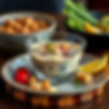 A beautifully plated modern interpretation of kavurma served with garnishes.