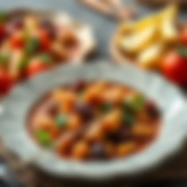 A traditional Turkish dish showcasing the rich textures and colors of kavurma.