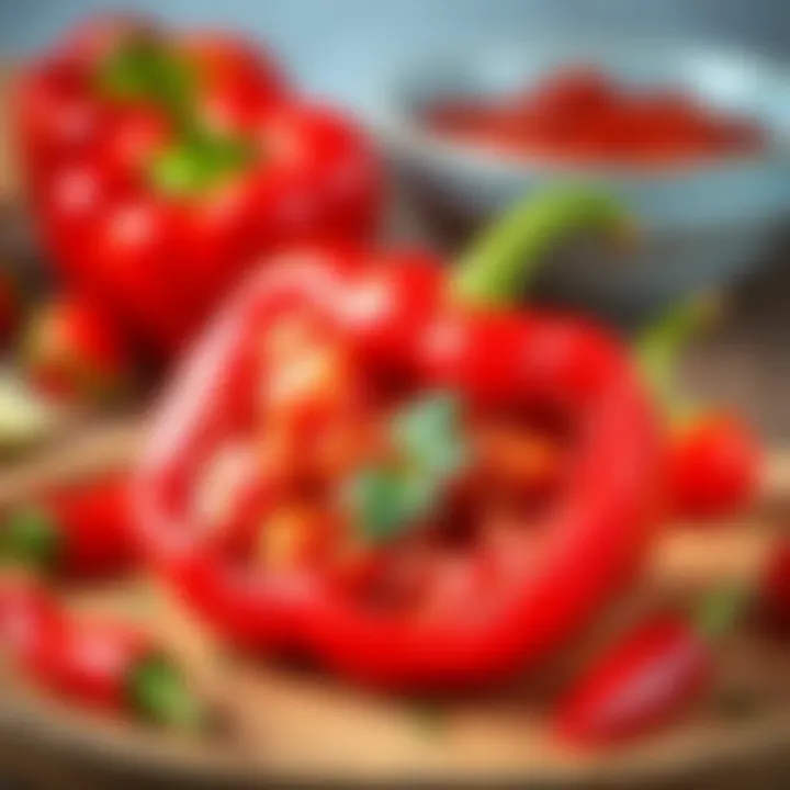 Culinary uses of red bell pepper