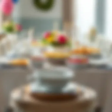 A beautifully set table for a birthday celebration