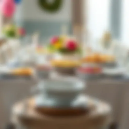 A beautifully set table for a birthday celebration