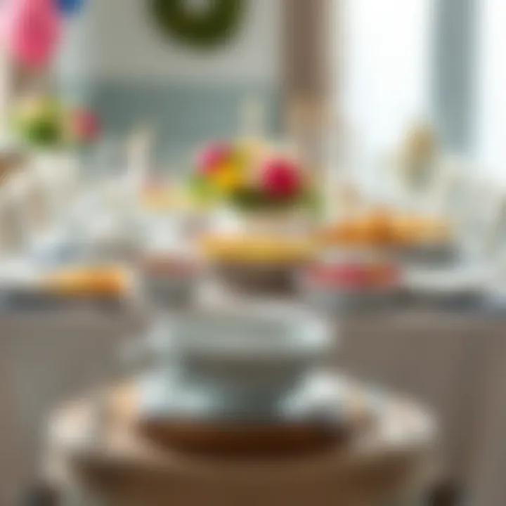 A beautifully set table for a birthday celebration