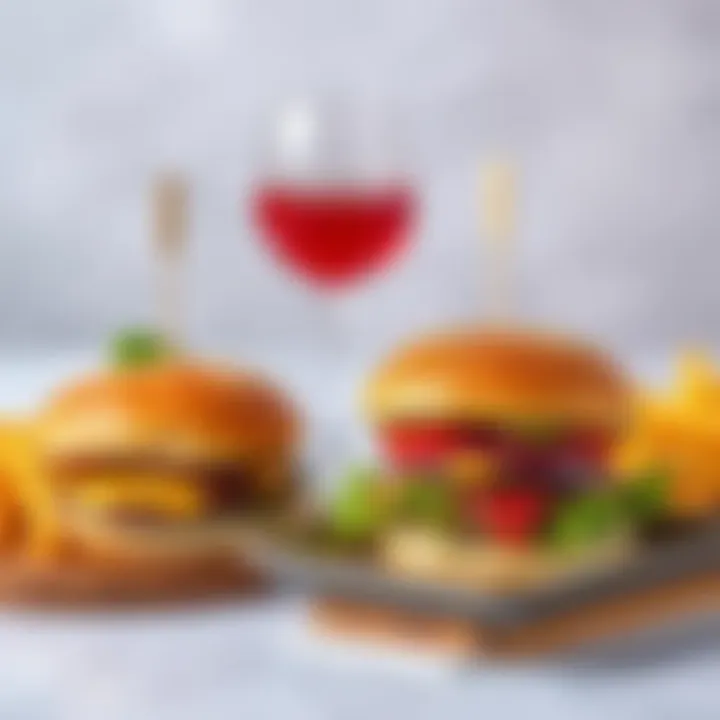 Different serving styles of Kral Burger presented elegantly