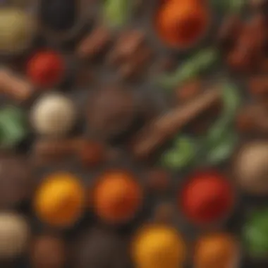 Assortment of Spices and Ingredients An assortment of spices and ingredients for enhancing bean dishes