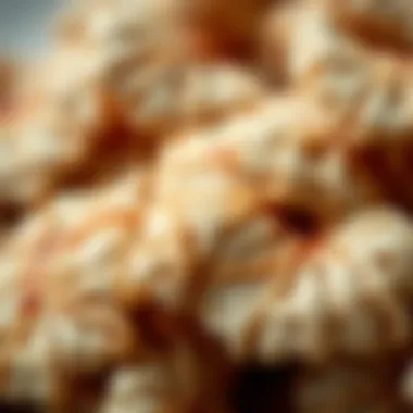 Close-up of the unique texture of dried cennet hurması