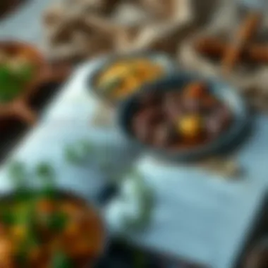 A traditional Turkish recipe book open to a page featuring lamb liver dishes