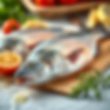 Perfectly Cleaned Levrek Ready for Cooking Cleaned Levrek fish displayed elegantly