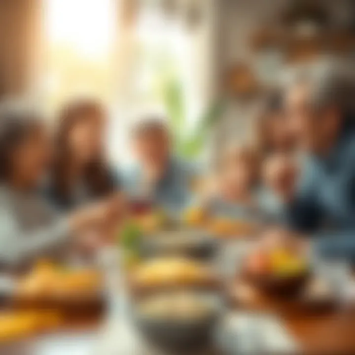 A cozy family gathering to celebrate mothers