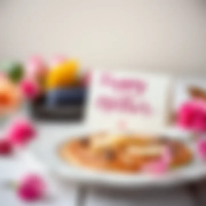 Heartfelt greeting card for mother's celebration